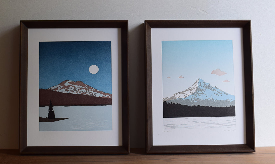 Moonrise, South Sister Print