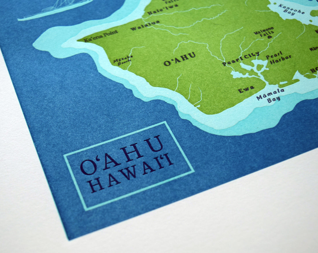 Oahu, Hawaii Map