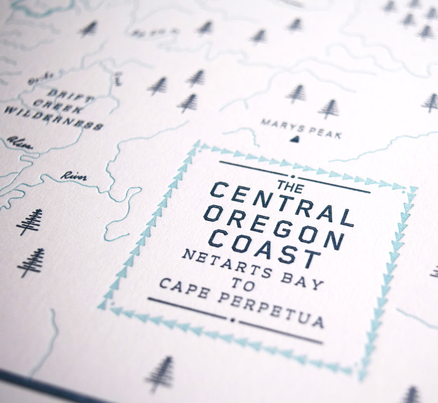 Central Oregon Coast Map