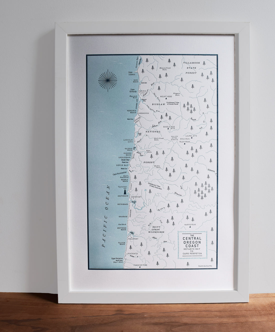 Central Oregon Coast Map