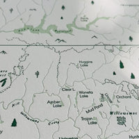 Catskill Mountains Map Print