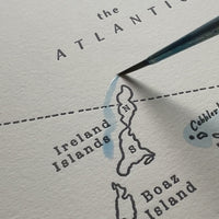 Bermuda, Letterpress Map