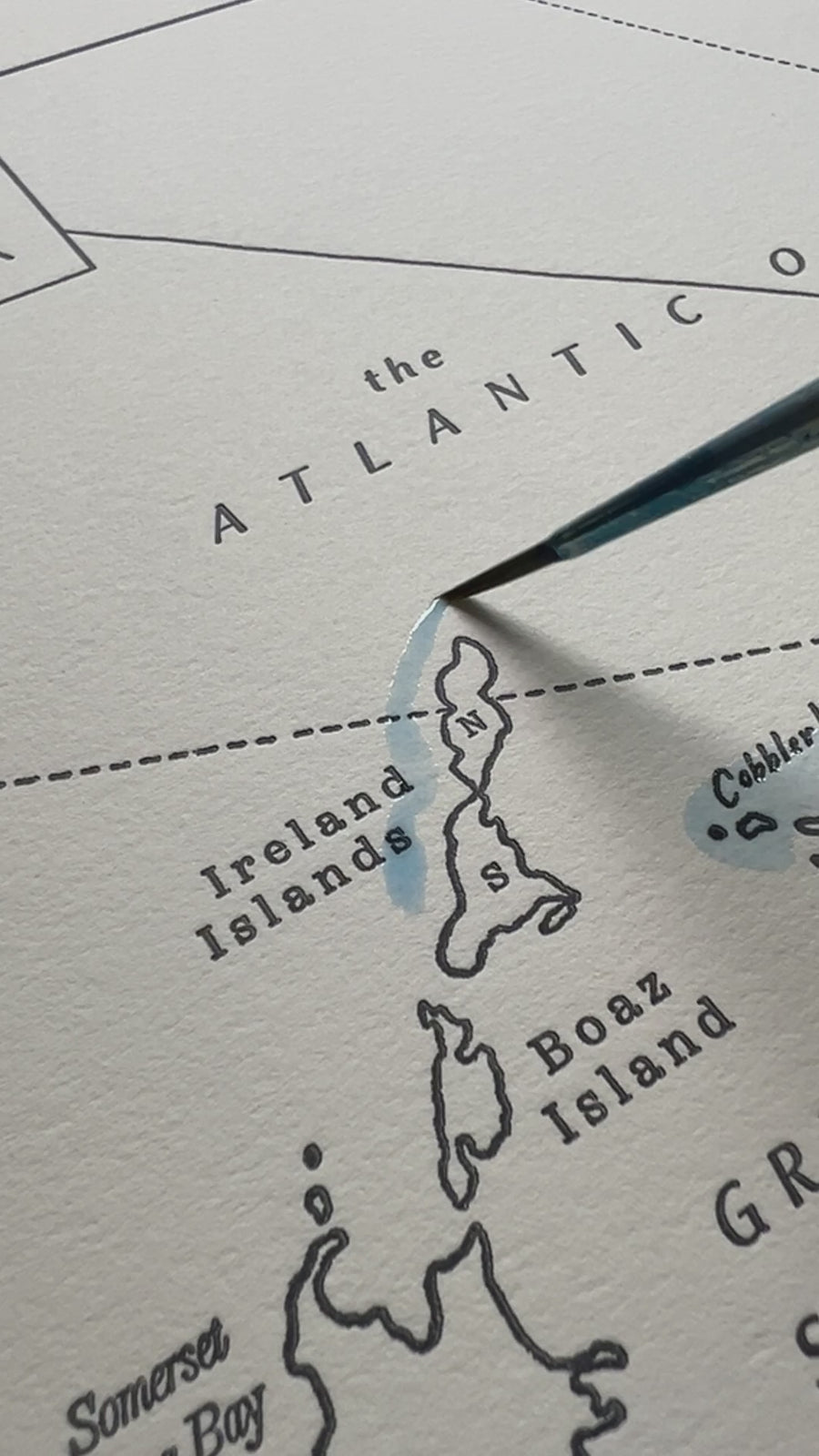 Bermuda, Letterpress Map