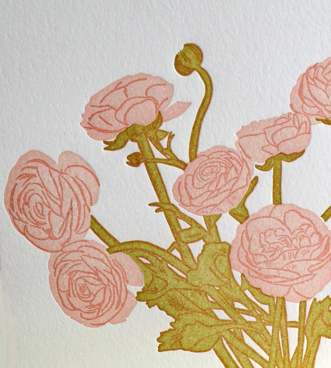 Ranunculus Flower Card