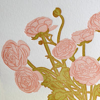 Ranunculus Flower Card