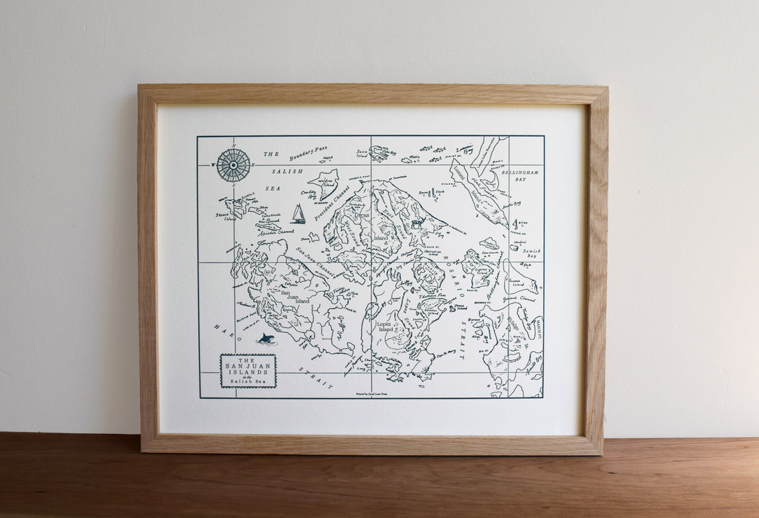 San Juan Islands, Washington Map