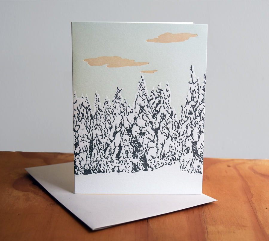 Snow Pack, 4 Holiday Cards