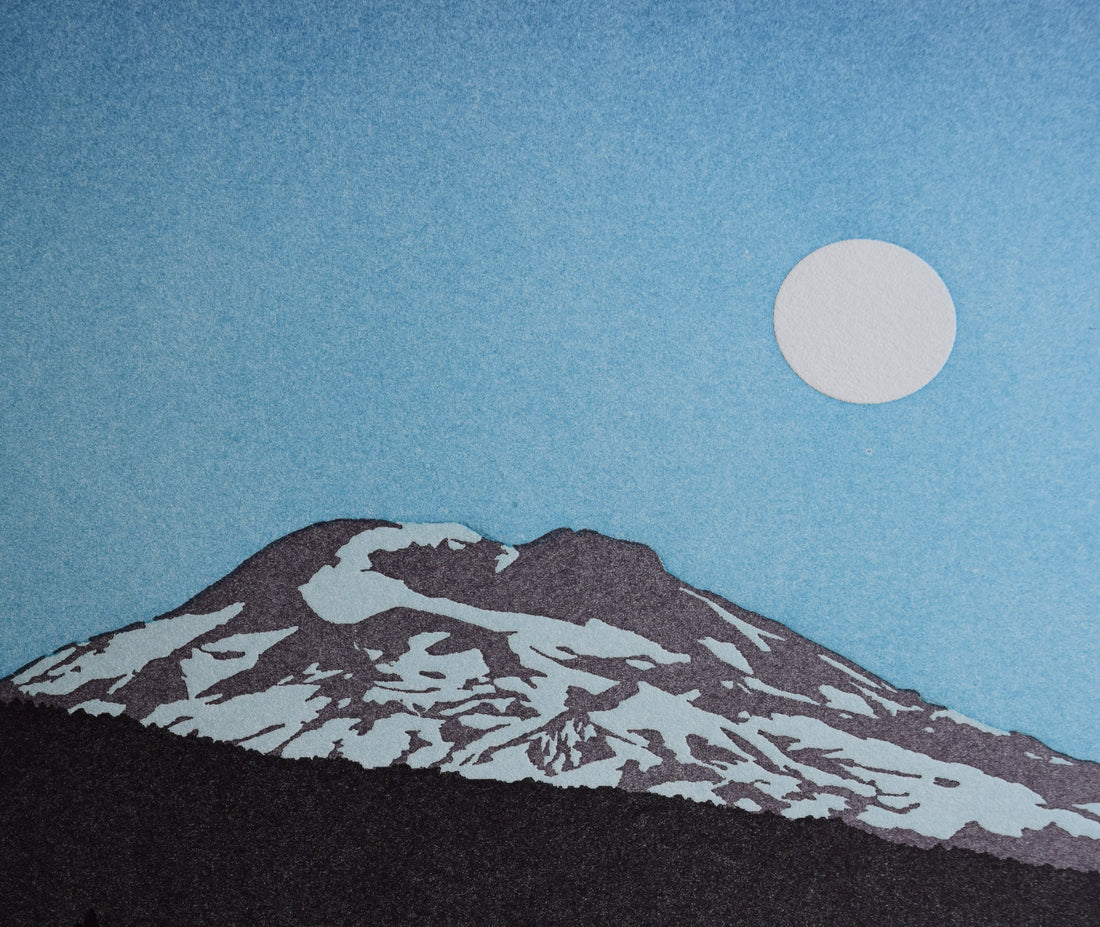 Moonrise, South Sister Oregon Print