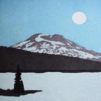 Moonrise, South Sister Oregon Print