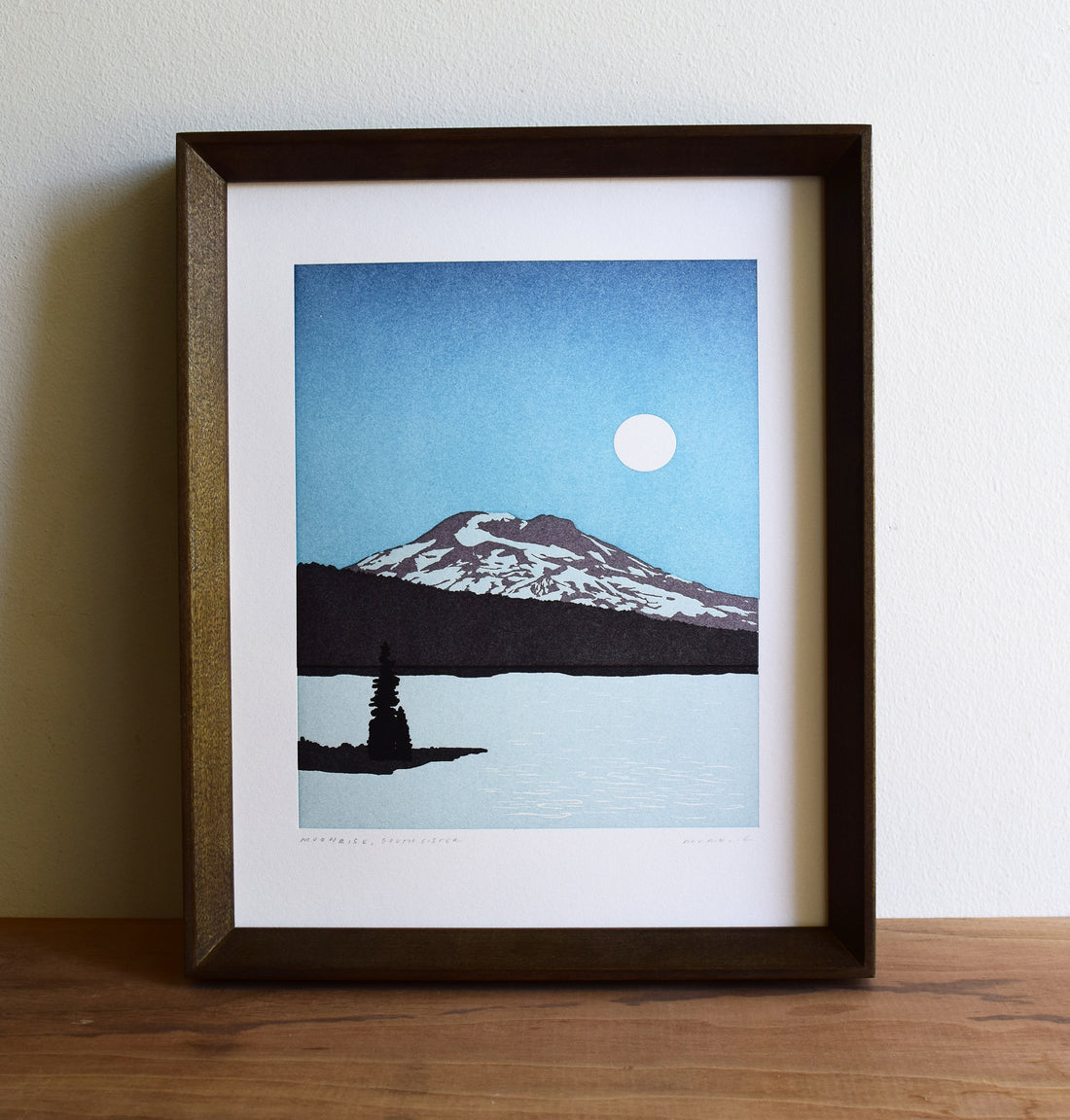 Moonrise, South Sister Oregon Print