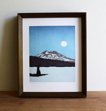 Moonrise, South Sister Oregon Print