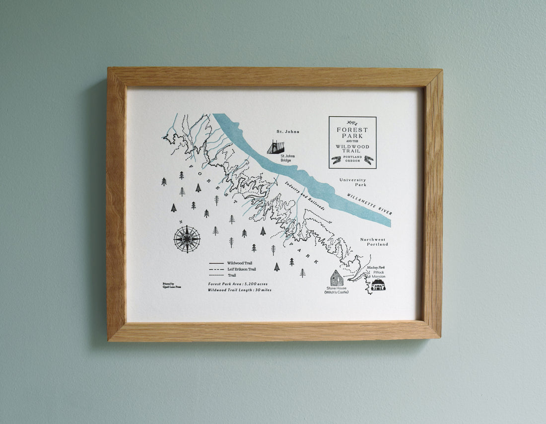 Forest Park and the Wildwood Trail Map
