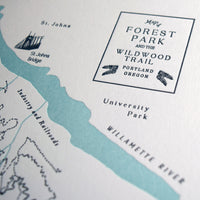 Forest Park and the Wildwood Trail Map