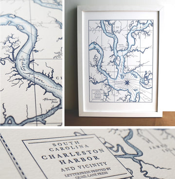 Map of Charleston Harbor South Carolina