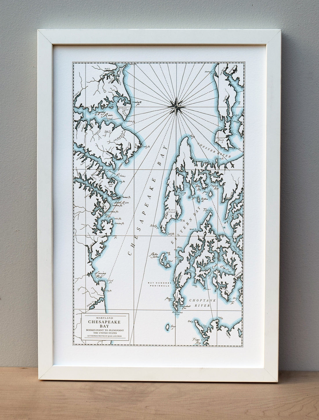 Framed Anapolis Map wall art