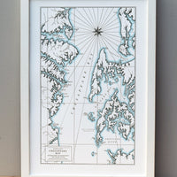 Framed Anapolis Map wall art