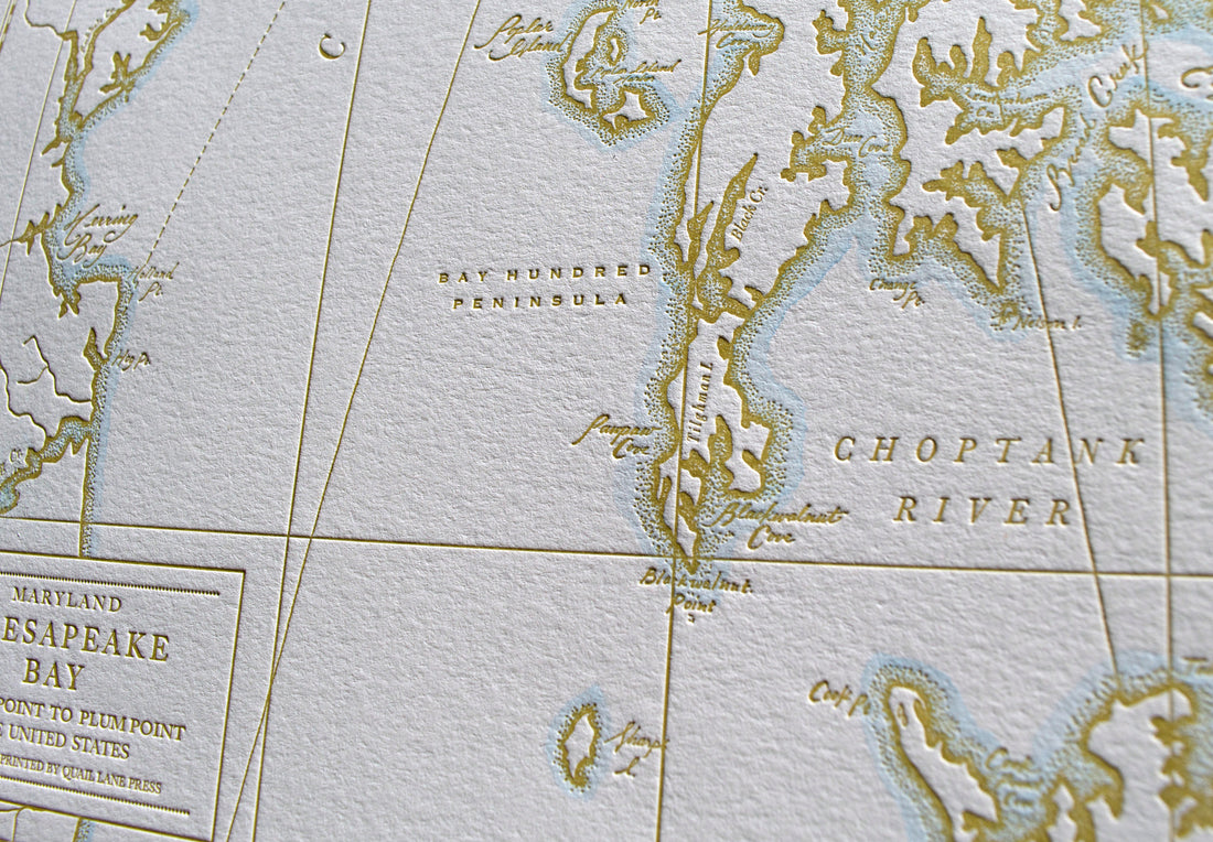 Detailed map of Chesapeake  Bay Maryland