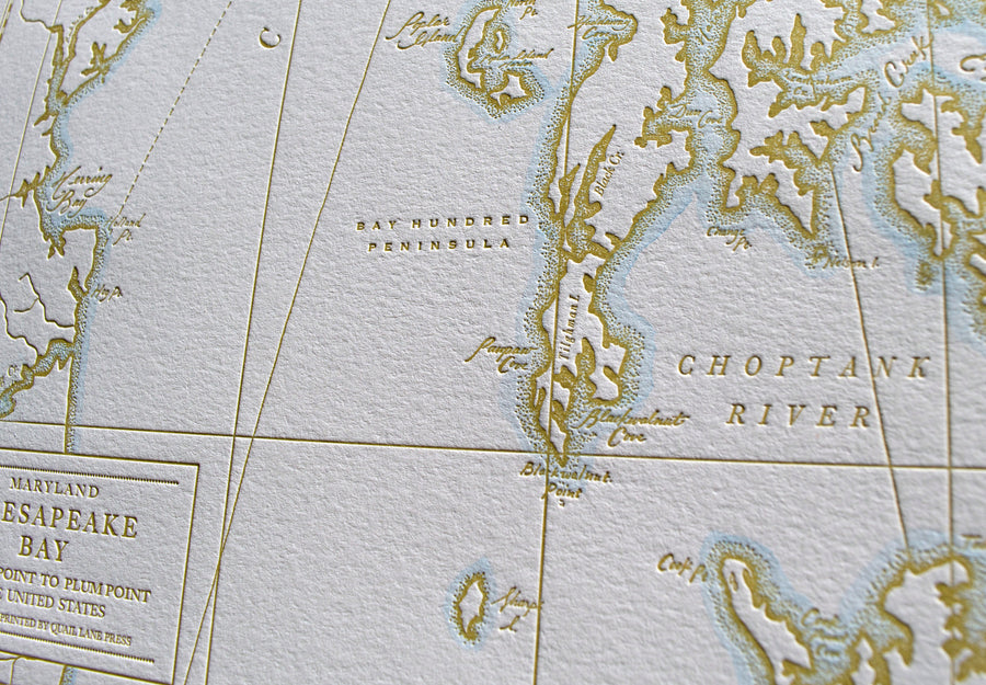 Detailed map of Chesapeake  Bay Maryland