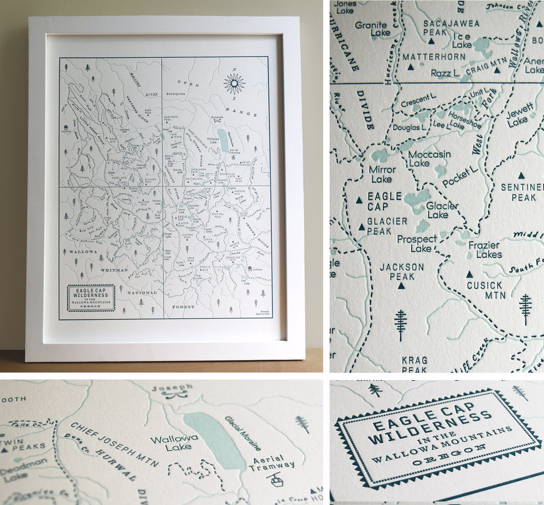 Eagle Cap Wilderness Map Joseph Oregon