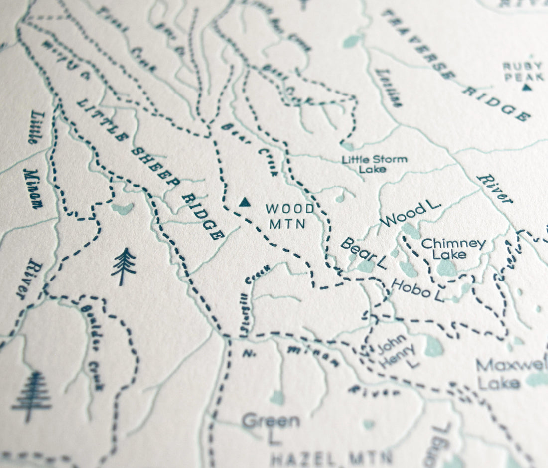 Eagle Cap Wilderness hiking map