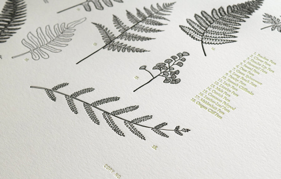 Pacific Northwest wall art letterpress print