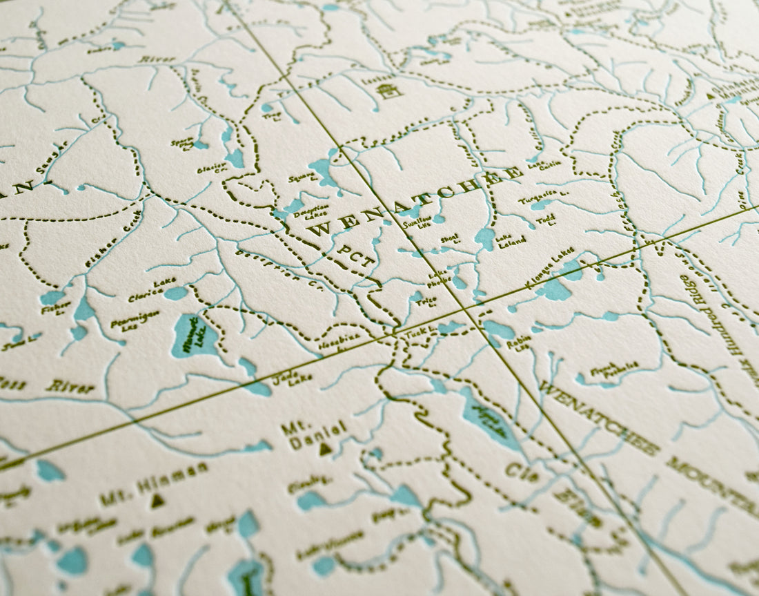 Pacific Crest Trail Wenatchee Mountains Map Closeup