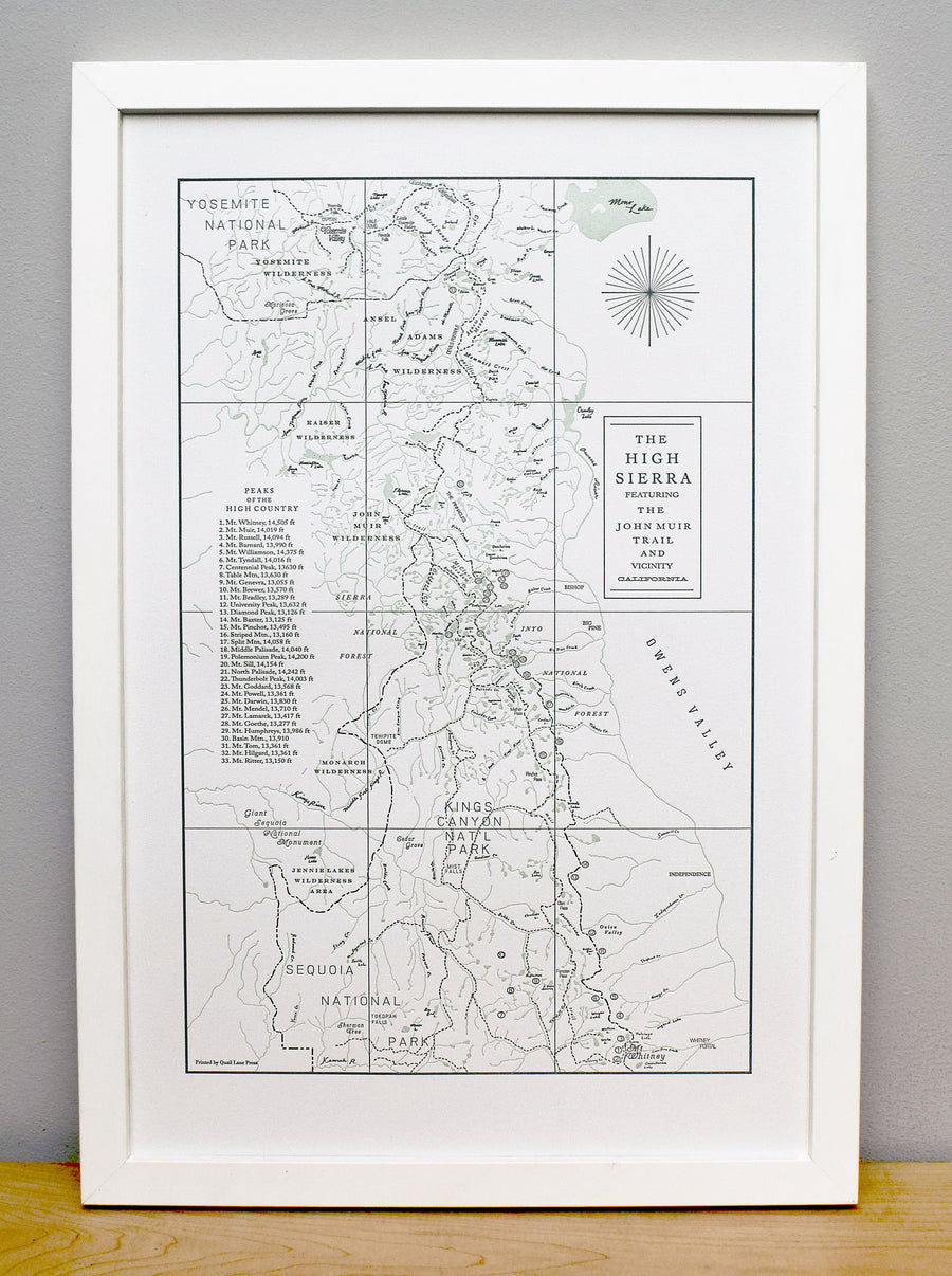 California pacific crest and John muir trail