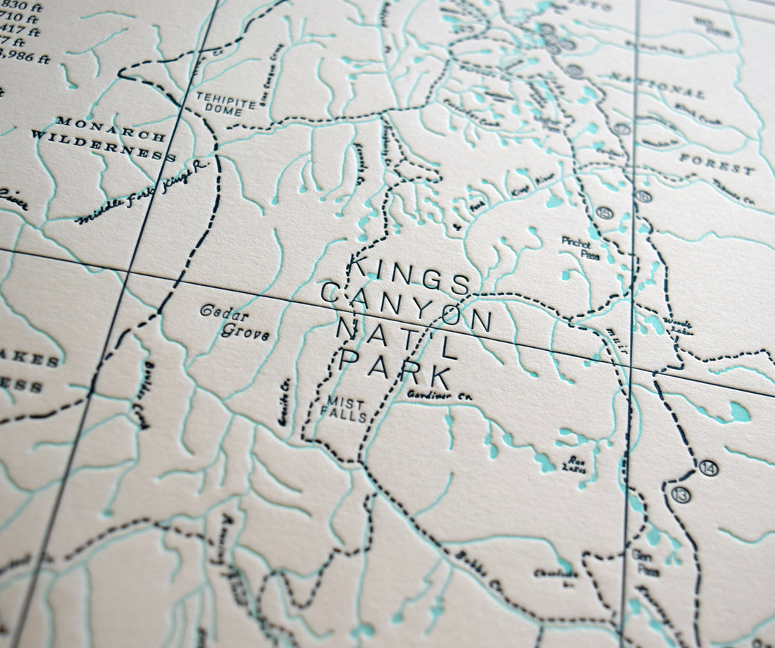 High Sierra trail map