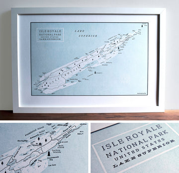 Map of Isle Royal National Park United States