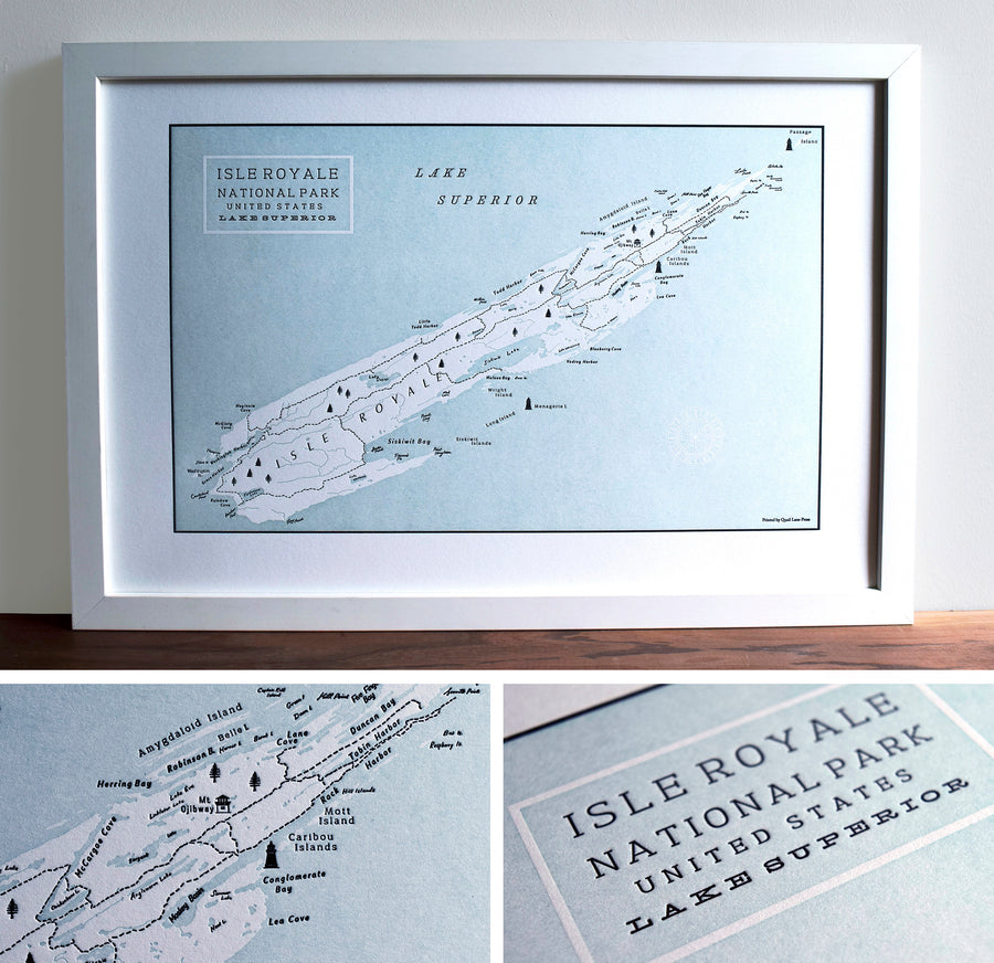 Map of Isle Royal National Park United States