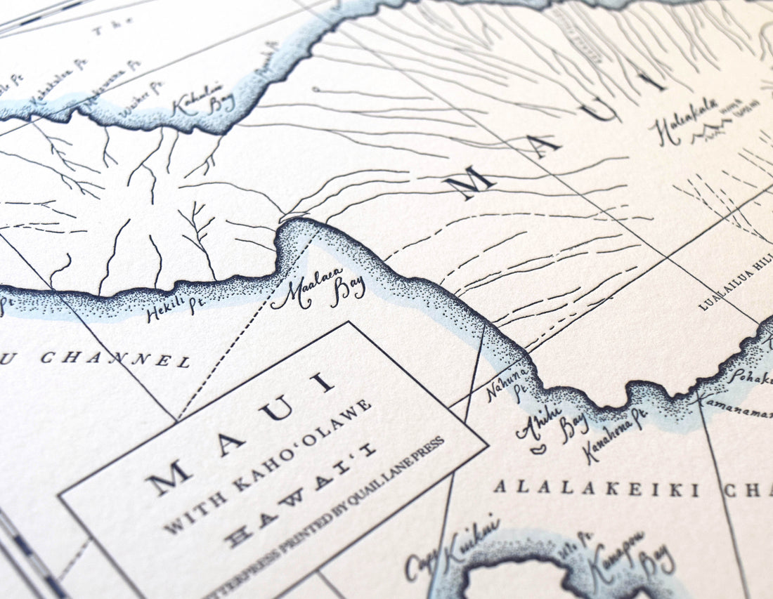 Maui Hawaii Map Pacific Ocean