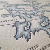 Northeastern US map Portsmouth Harbor