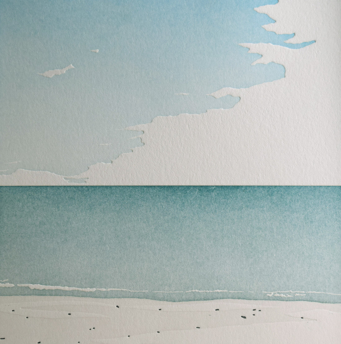 Horizon Line, Letterpress Print