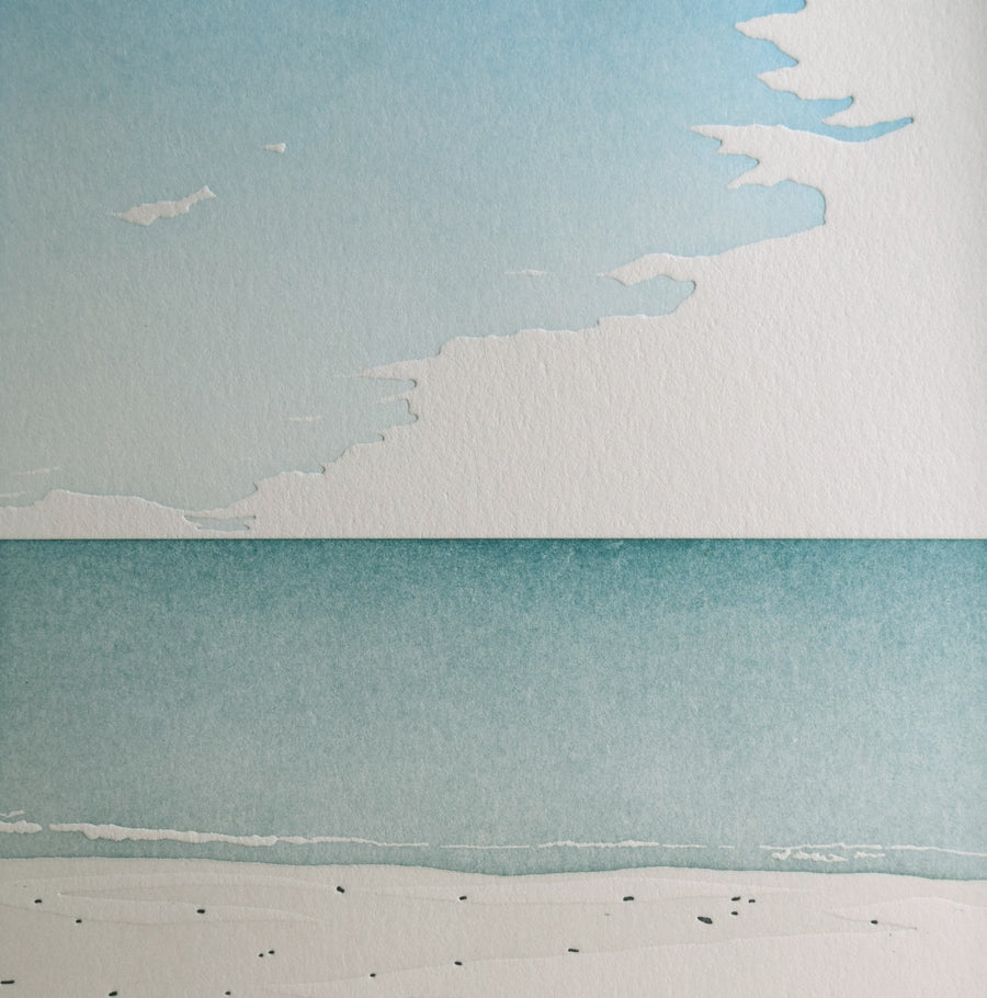 Horizon Line, Letterpress Print