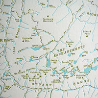Enchantments Stuart Range Washington Map Closeup