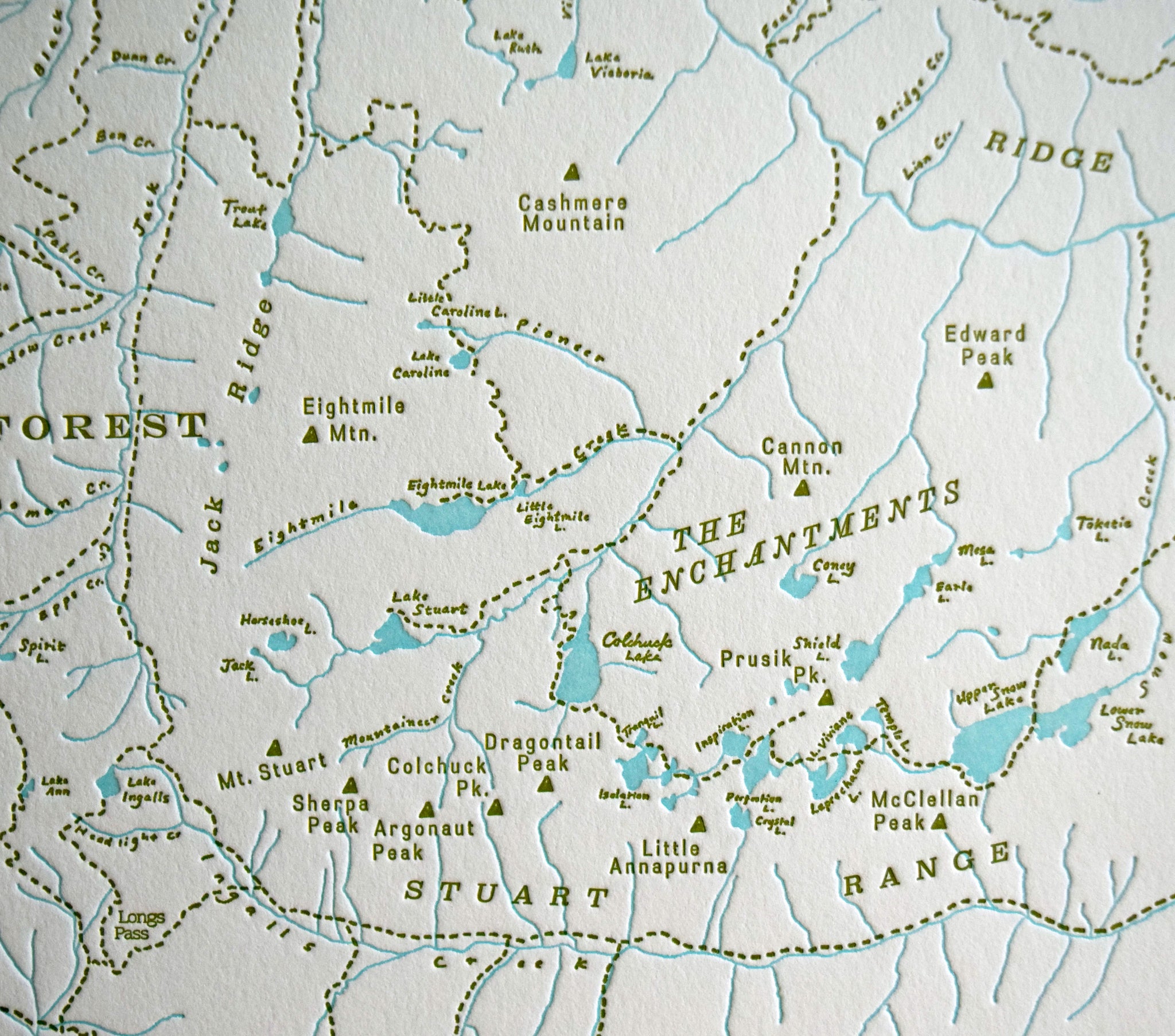 Alpine Lakes Wilderness Map – Quail Lane Press Alpine Lakes Wilderness Map – Quail Lane Press