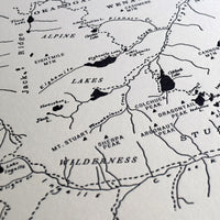 Stuart Range Alpine Lakes Wilderness Map