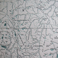 Alpine Lakes Wilderness Washington Letterpress Print