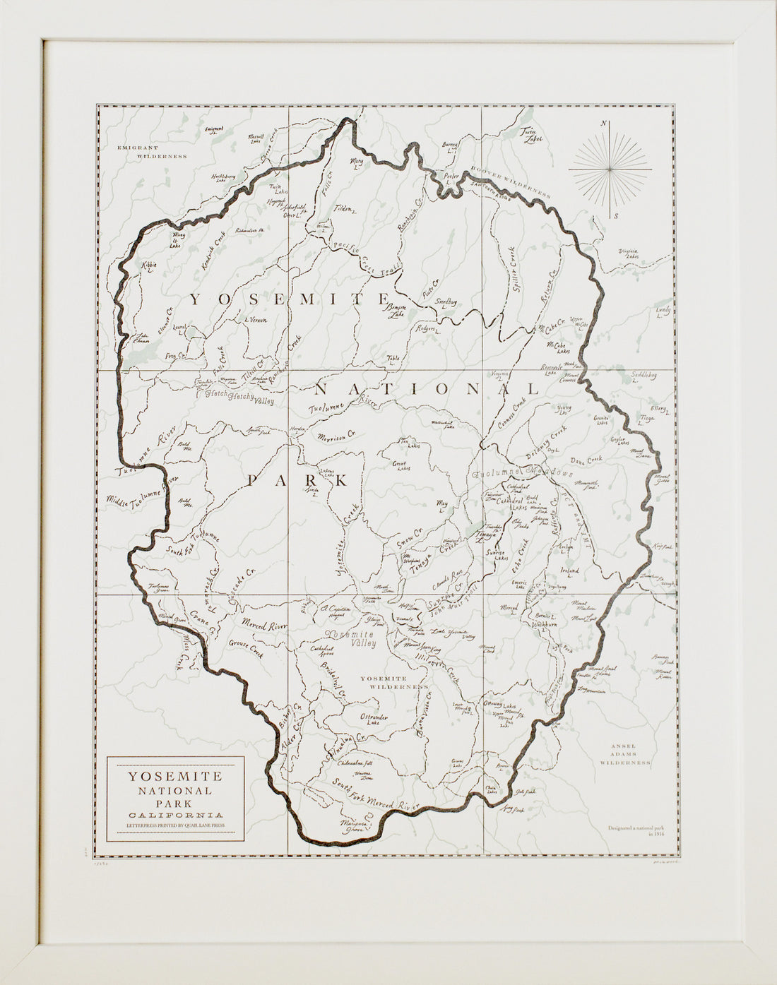 Yosemite National Park Map