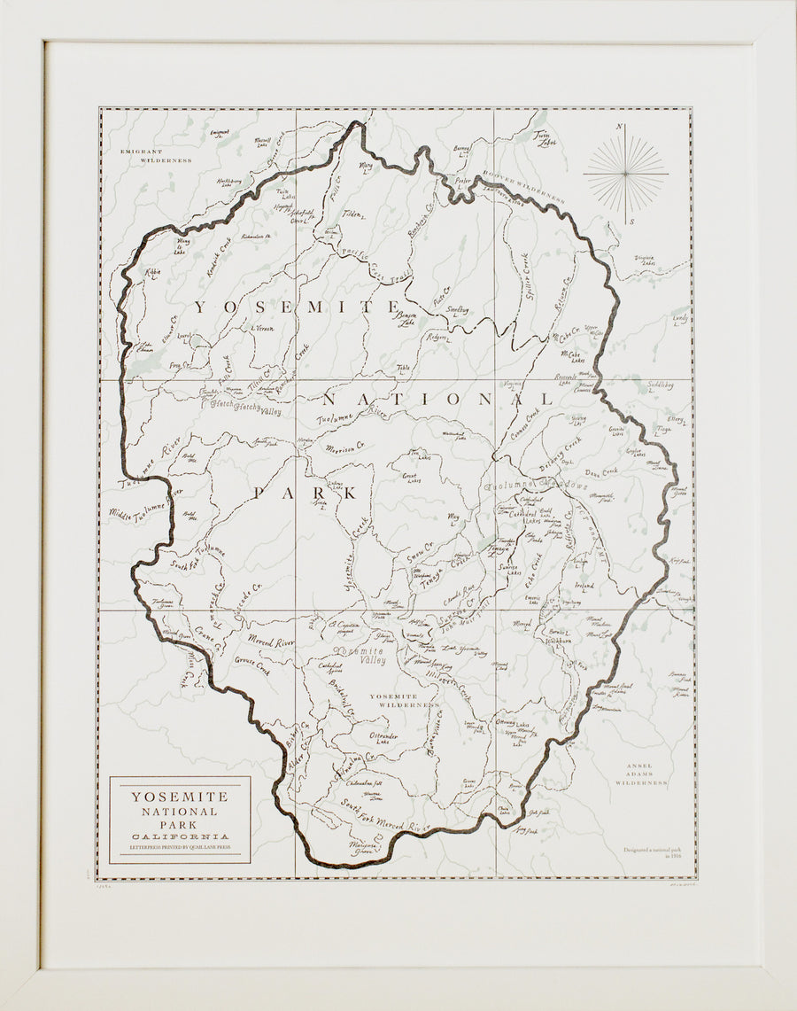 Yosemite National Park Map
