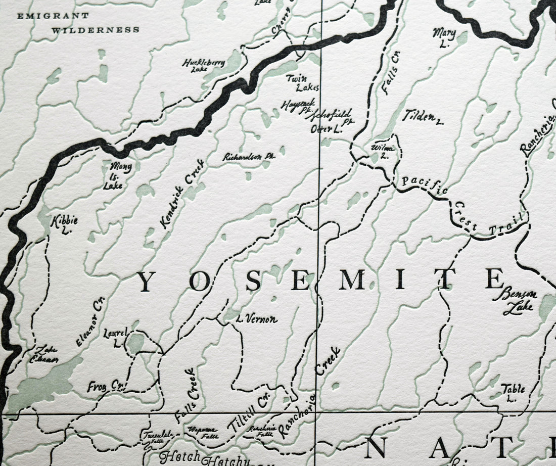 Yosemite National Park Map