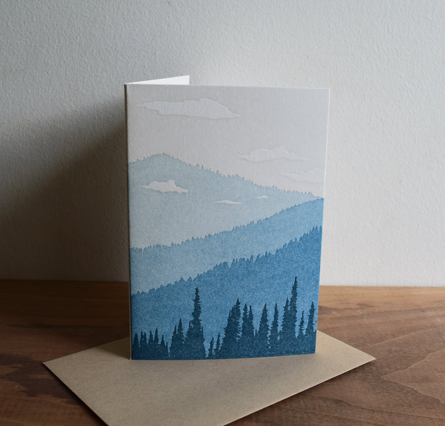 Mountain Skyline Card