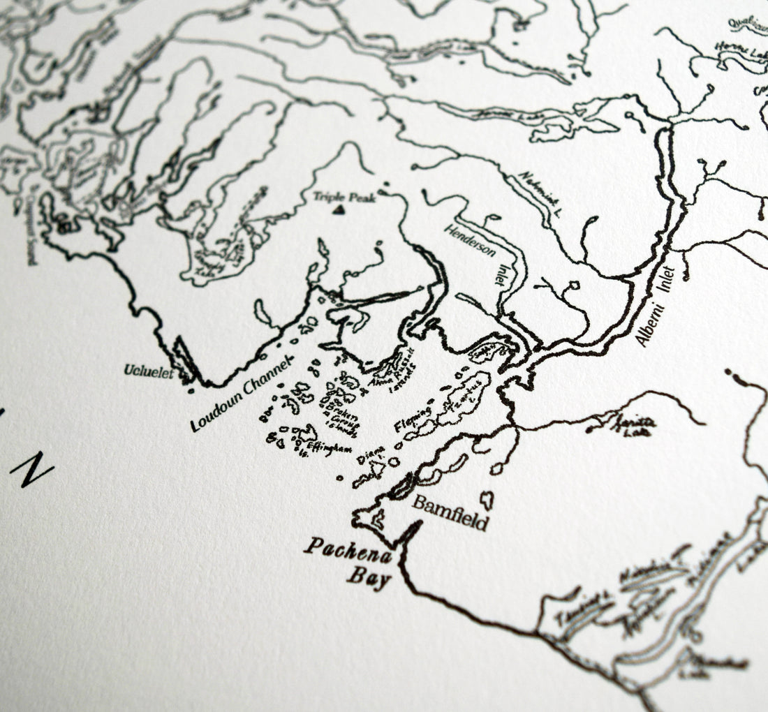 Vancouver Island, British Columbia Map Print