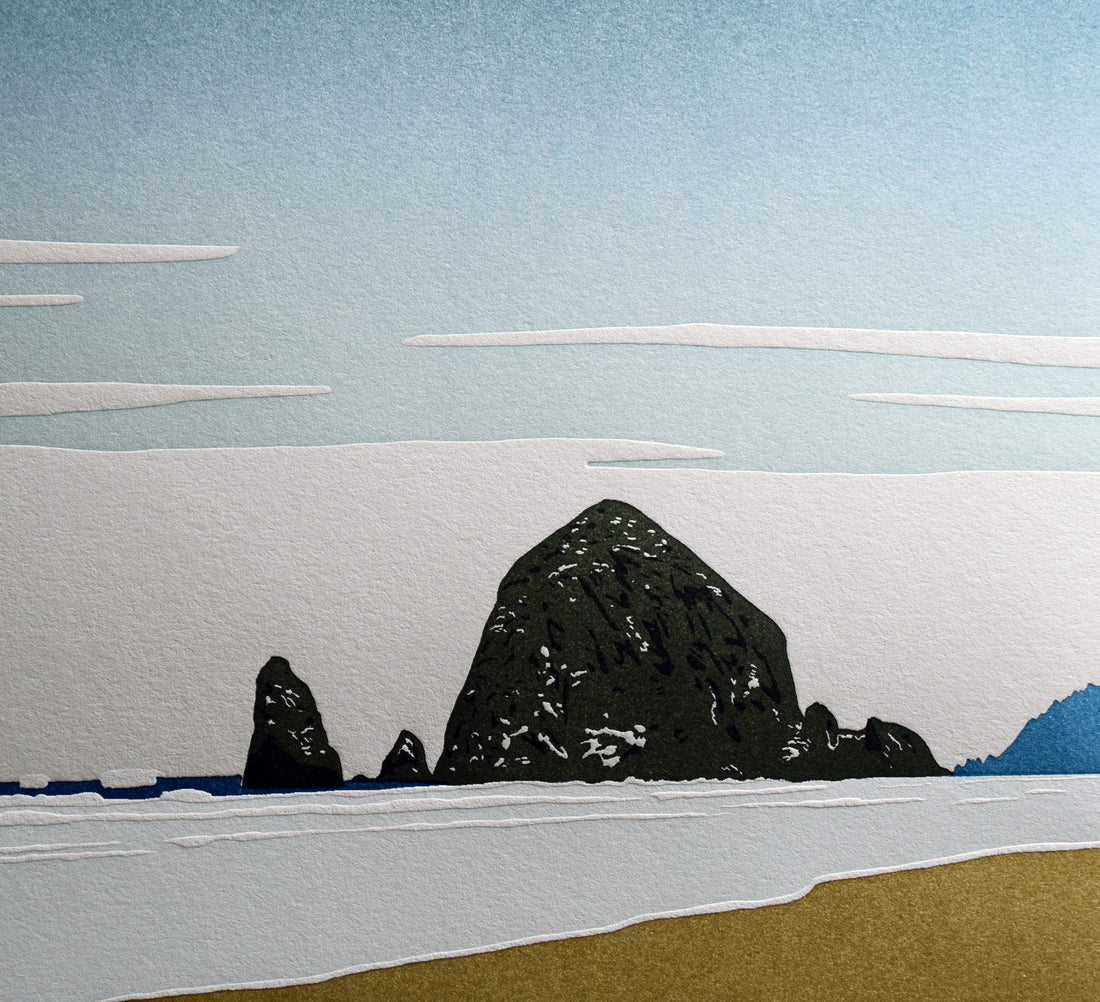 Haystack Rock, Cannon Beach, Oregon, Landscape Print