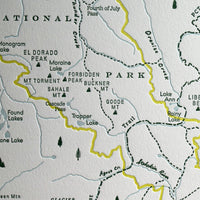 North Cascades National Park. Washington Map