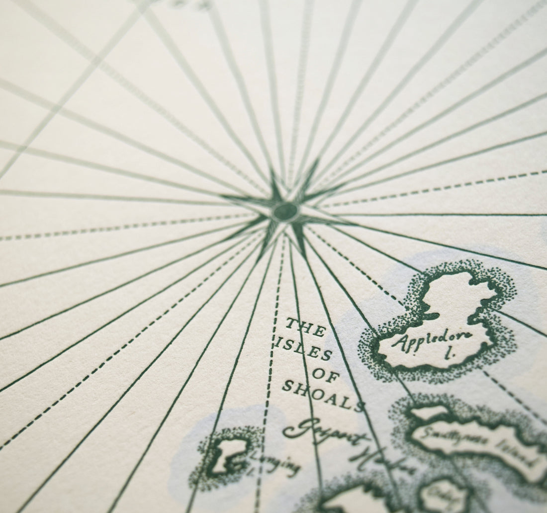 Portsmouth, New Hampshire, Letterpress Map