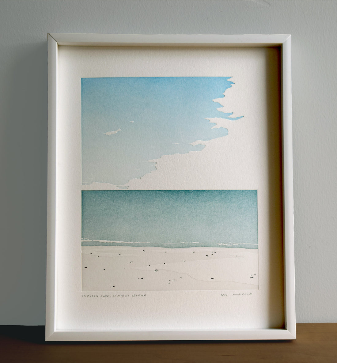 Horizon Line, Letterpress Print
