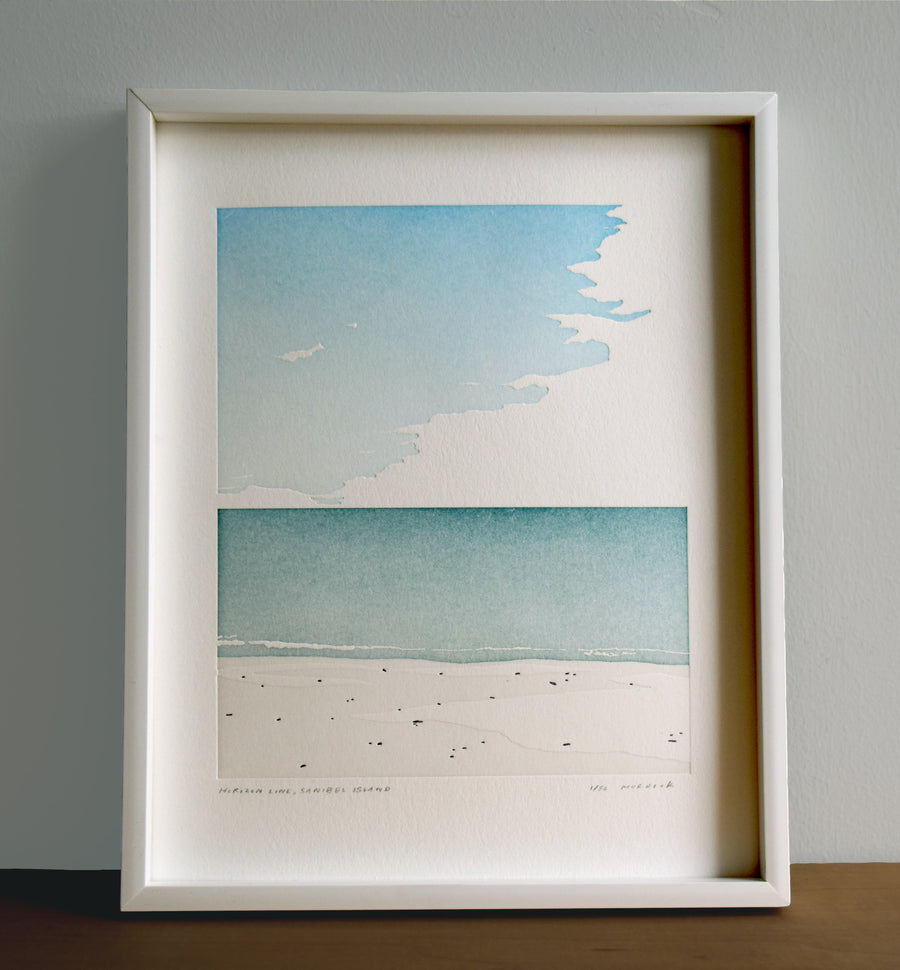 Horizon Line, Letterpress Print