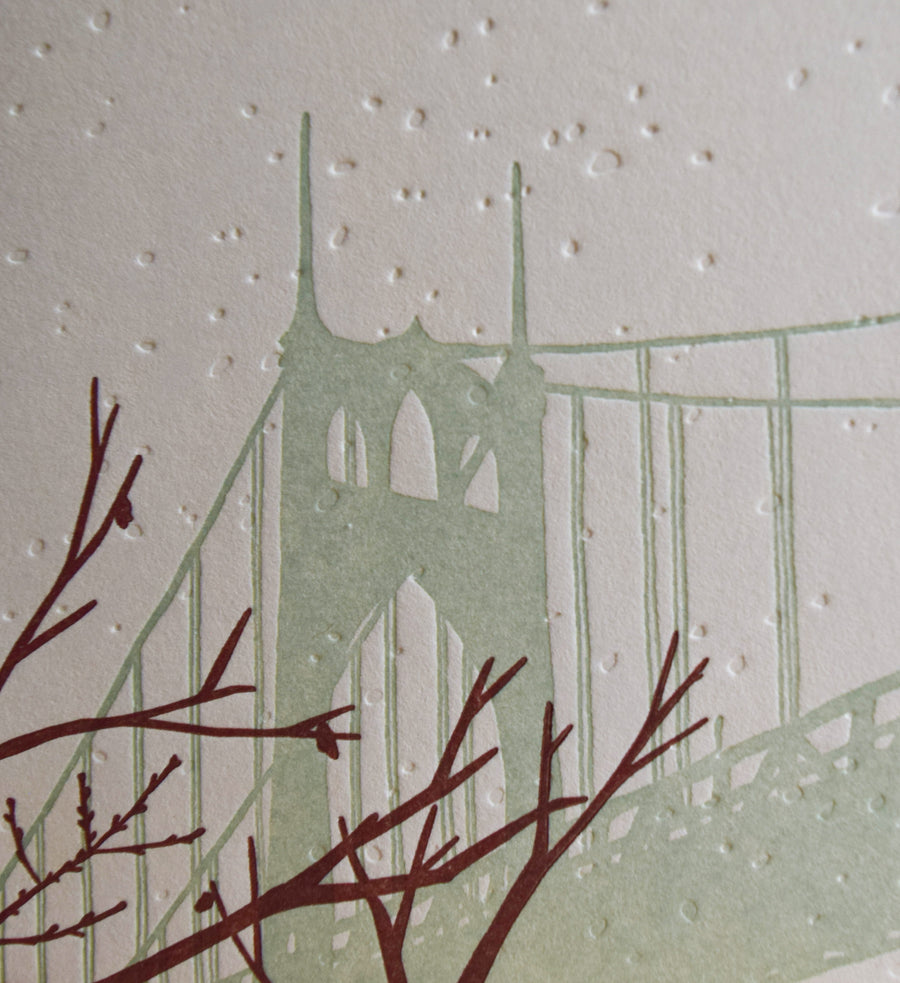 St. Johns Bridge, Portland Oregon Card