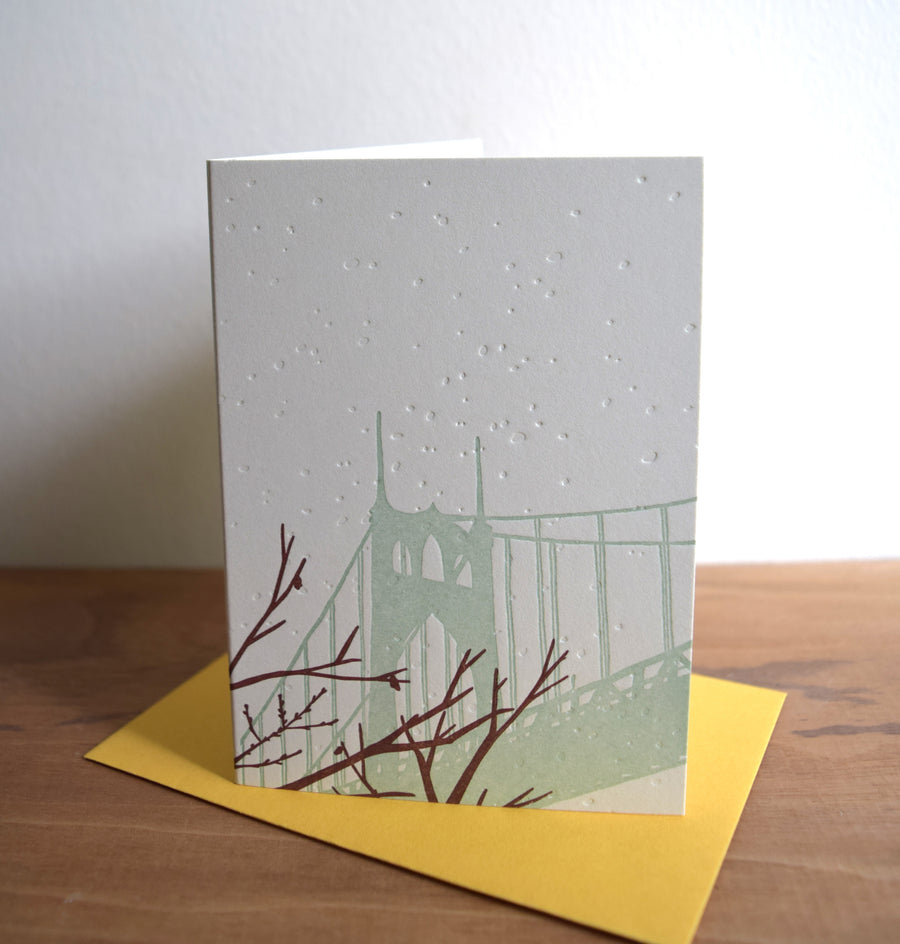 St. Johns Bridge, Portland Oregon Card